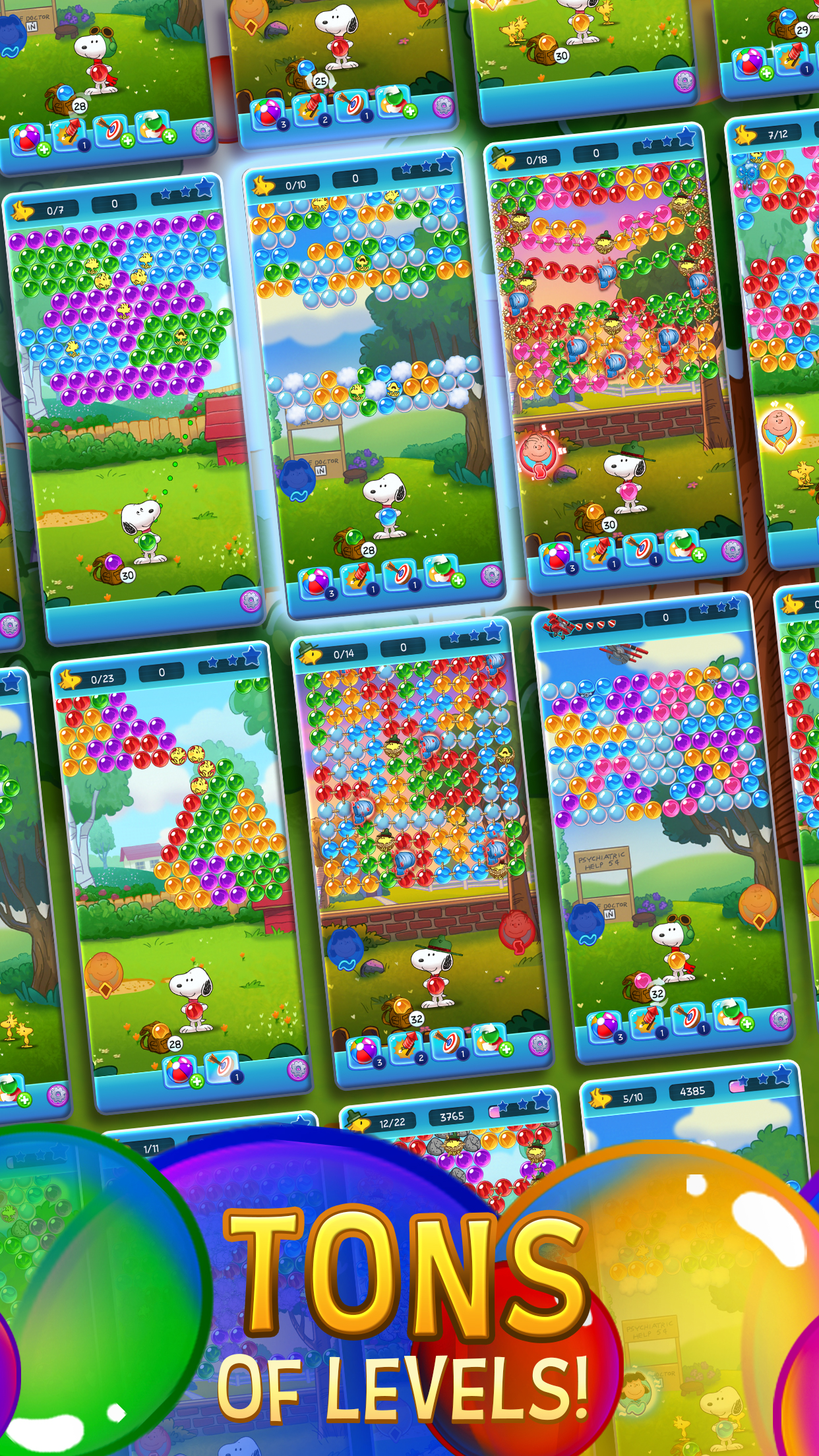 اسکرین شات 3 بازی Bubble Shooter - Snoopy POP!