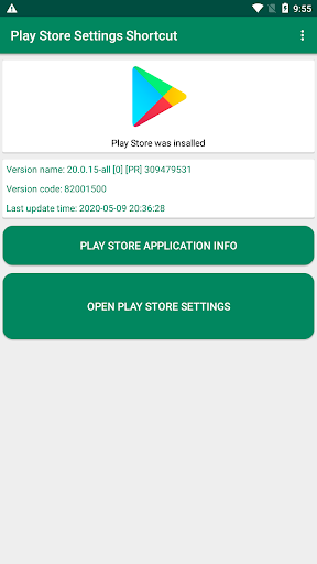 اسکرین شات 1 برنامه Play Store Settings Shortcut