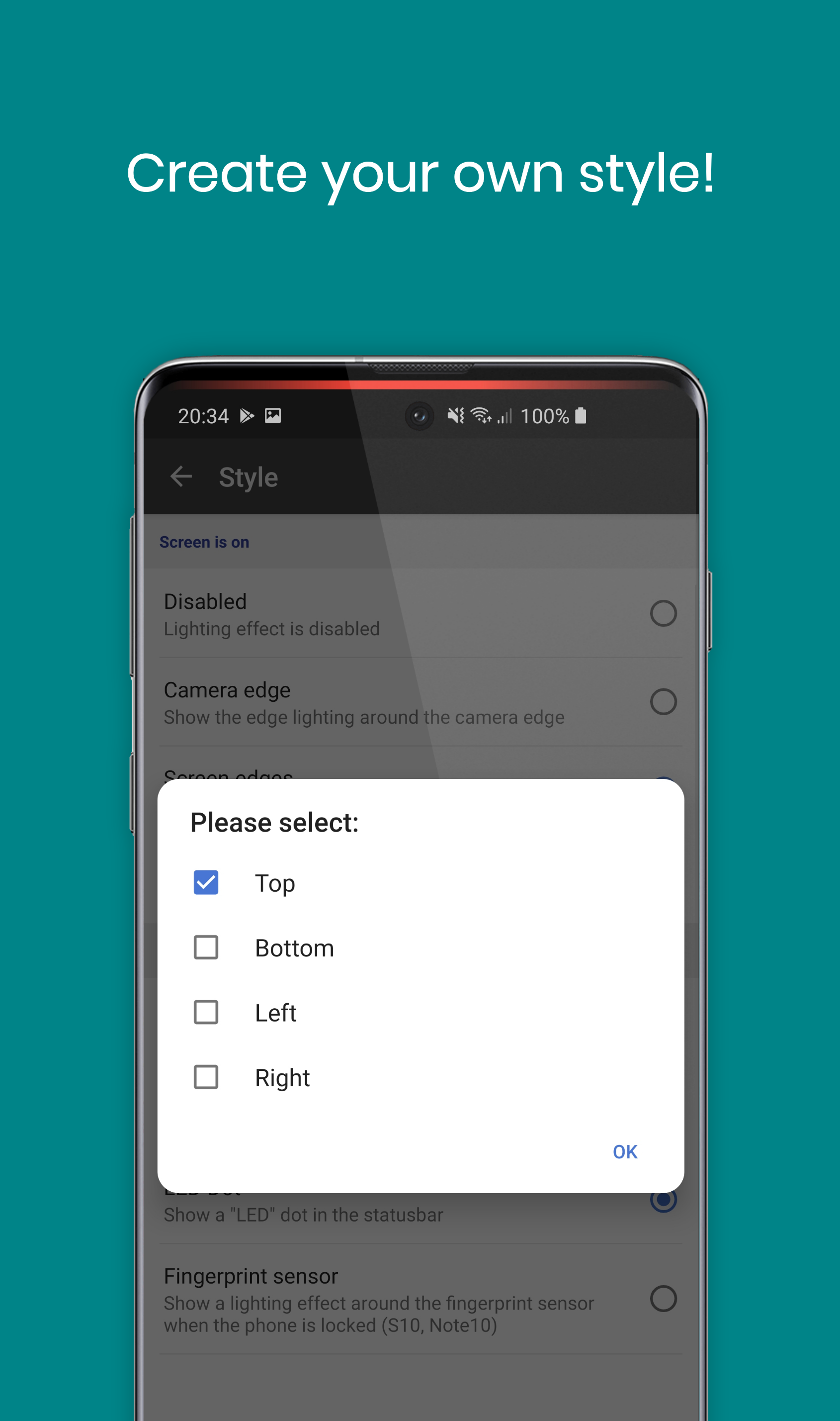 اسکرین شات 4 برنامه Notification Light - aodNotify