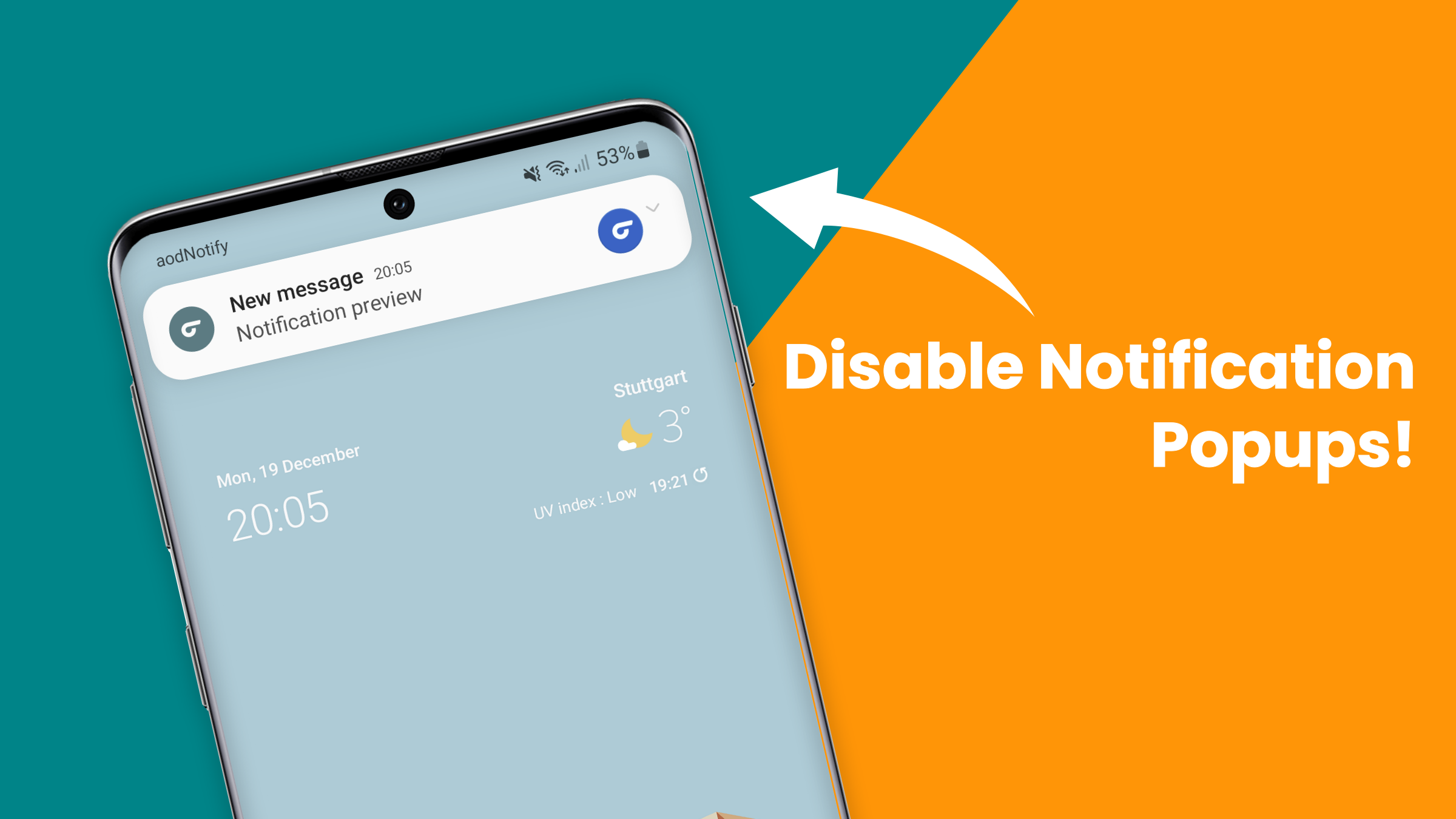 اسکرین شات 1 برنامه Disable Notification Popups