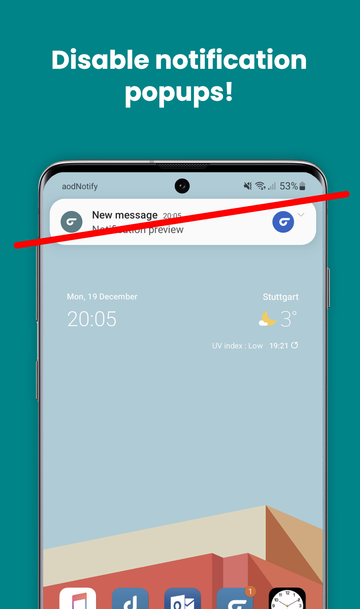 اسکرین شات 2 برنامه Disable Notification Popups