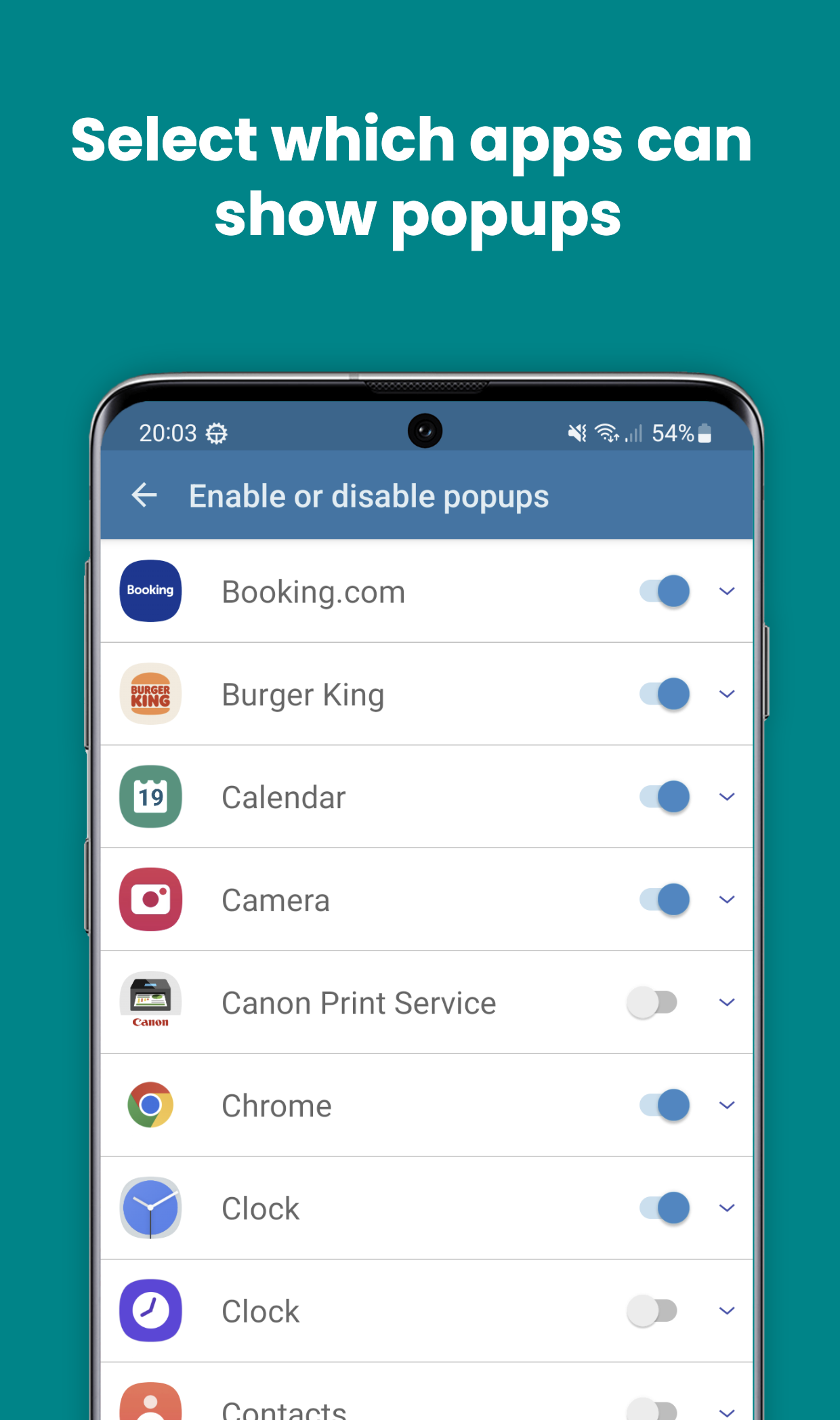 اسکرین شات 3 برنامه Disable Notification Popups