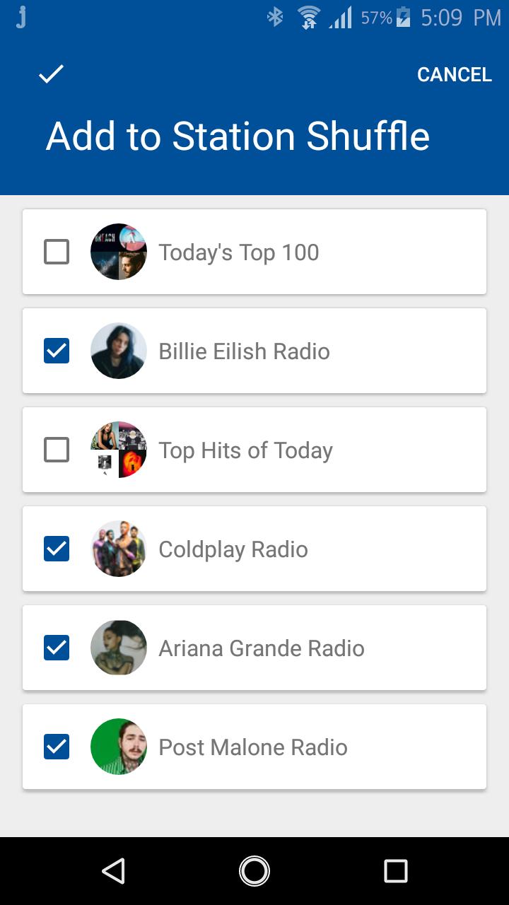 اسکرین شات 3 برنامه Jango Radio