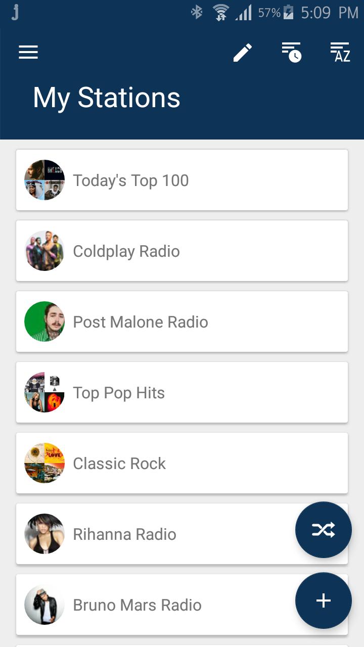 اسکرین شات 2 برنامه Jango Radio