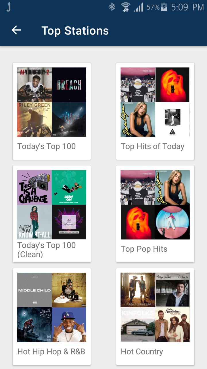 اسکرین شات 5 برنامه Jango Radio