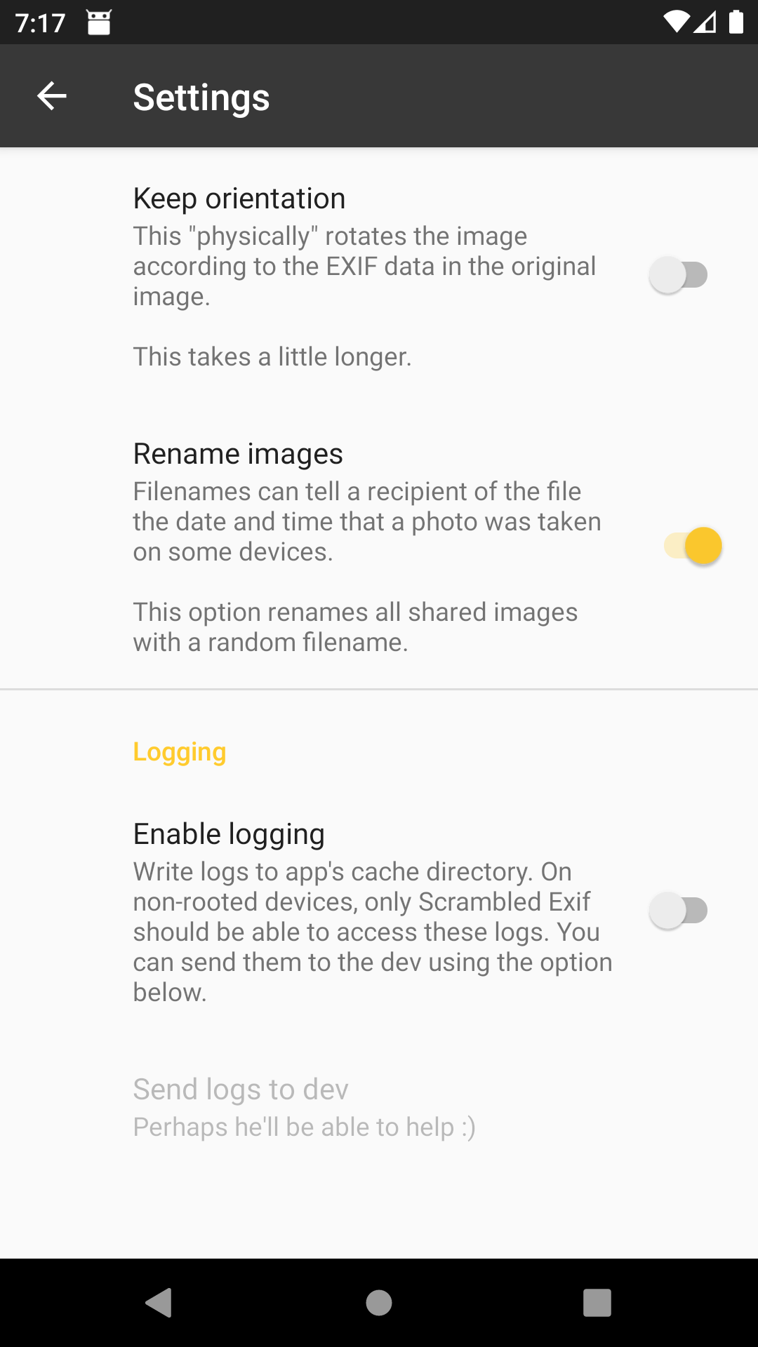 اسکرین شات 3 برنامه Scrambled Exif