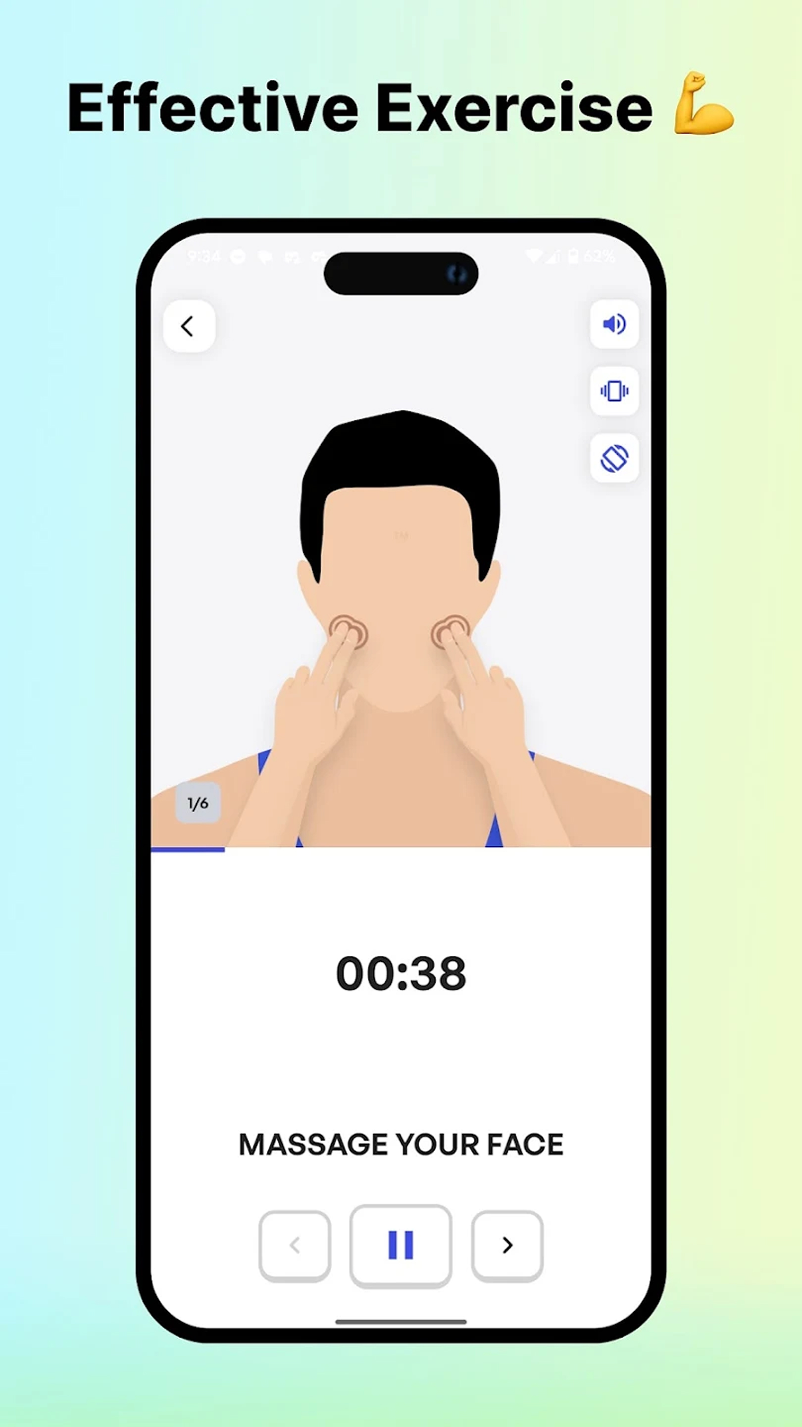 اسکرین شات 2 برنامه Jawline exercises and mewing