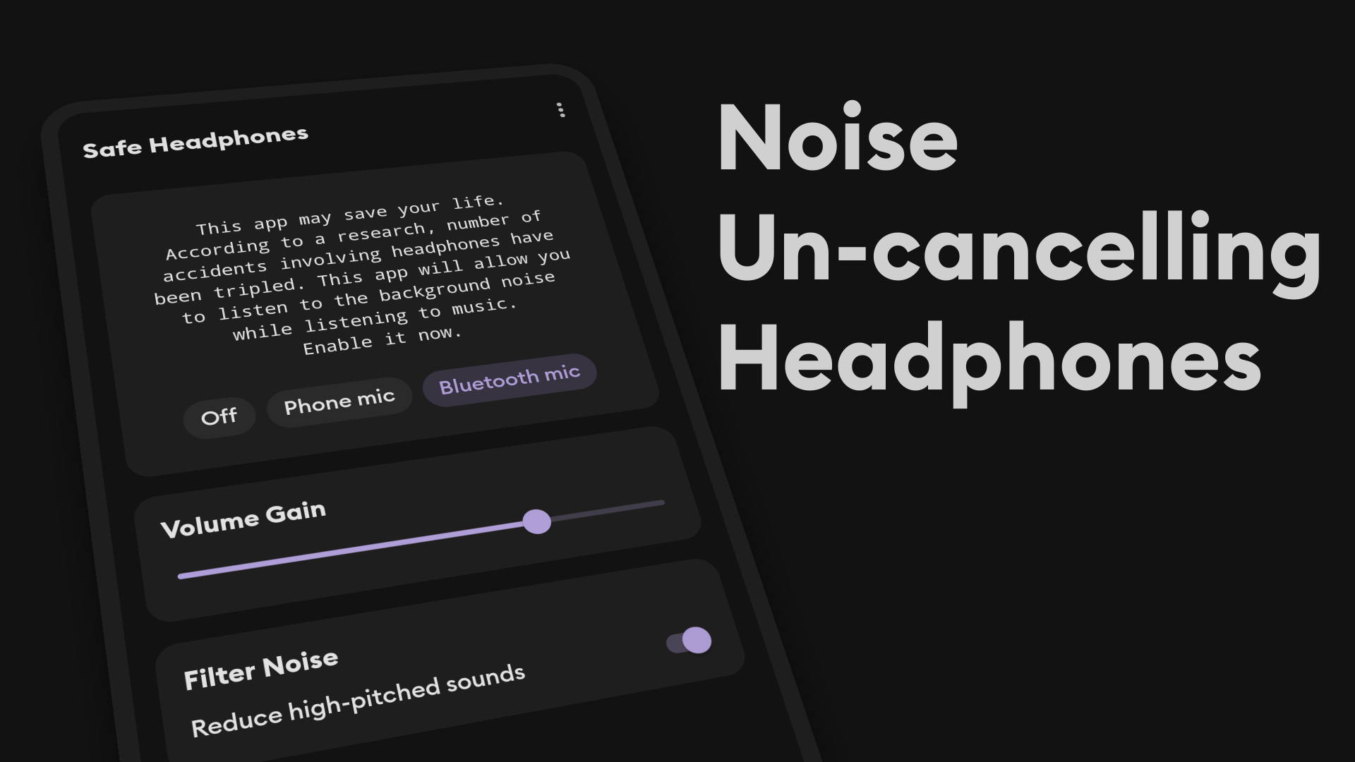 اسکرین شات 3 برنامه Safe Headphones: hear clearly
