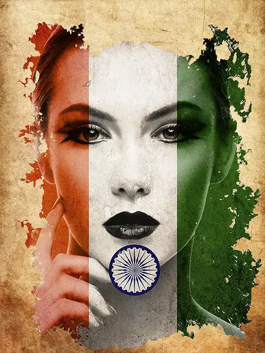 اسکرین شات 6 برنامه India Flag Photo DP Letter Art