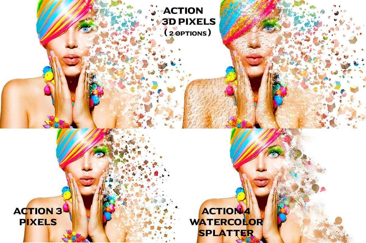 اسکرین شات 1 برنامه Photo Pixel Shattering Effect