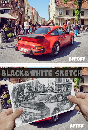 اسکرین شات 3 برنامه Photo Lab - Photo Masking & Sketch Effect