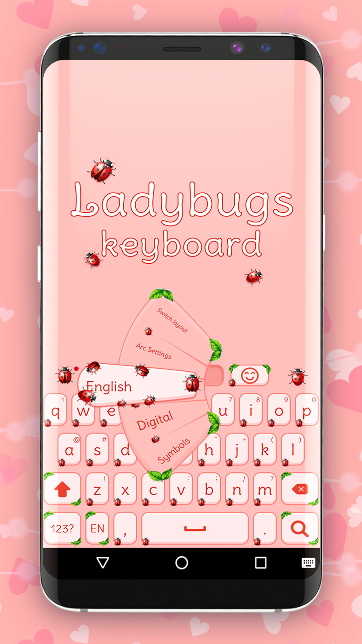 اسکرین شات 1 برنامه Ladybugs keyboard