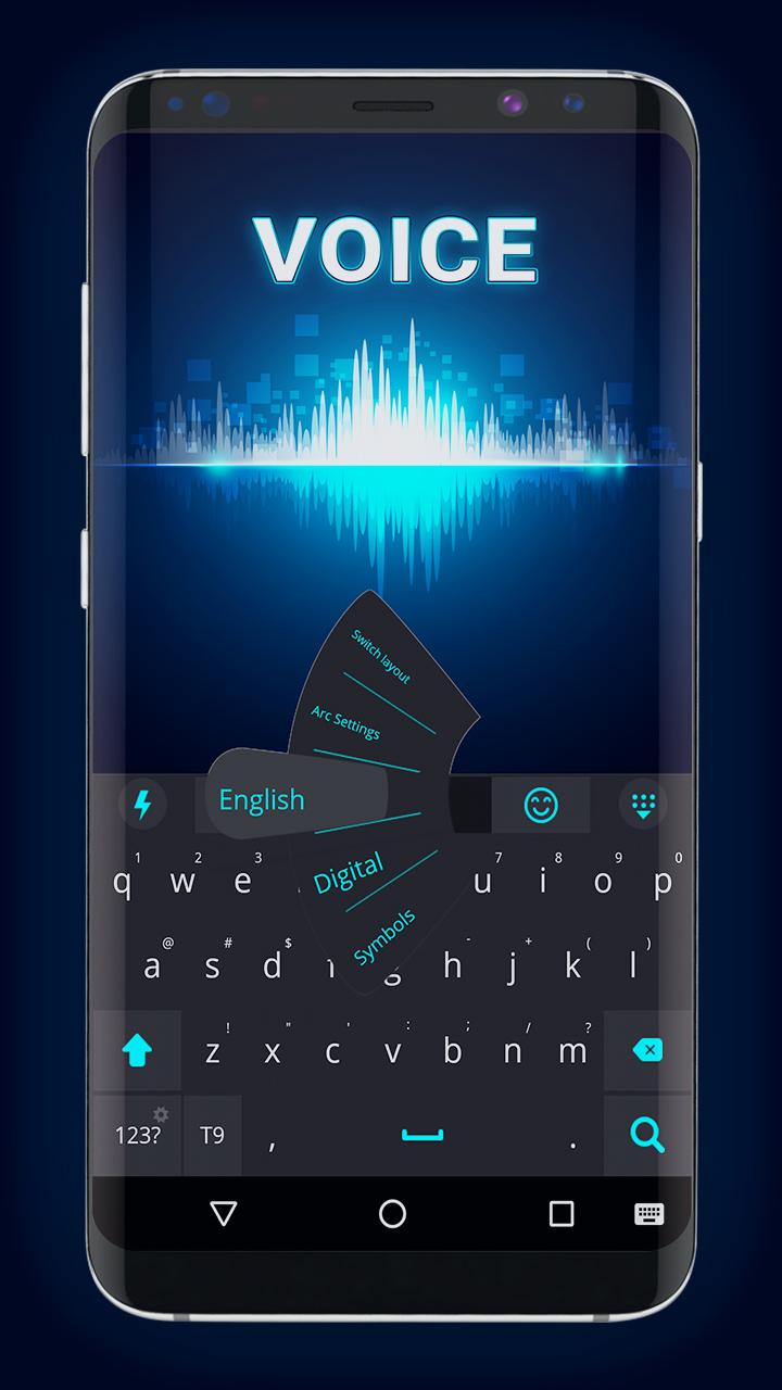 اسکرین شات 1 برنامه Voice Keyboard Theme