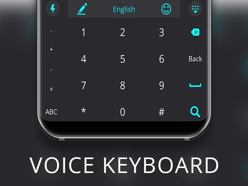 اسکرین شات 3 برنامه Voice Keyboard Theme