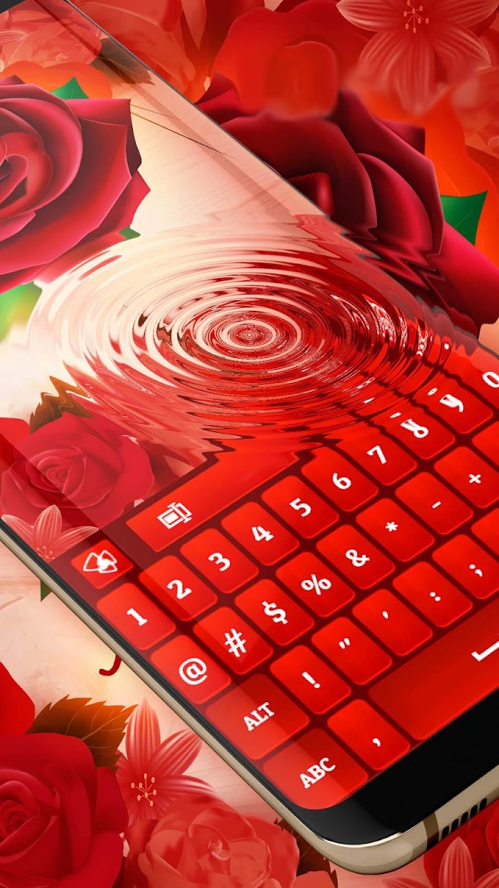 اسکرین شات 4 برنامه Red Rose Keyboard 2021