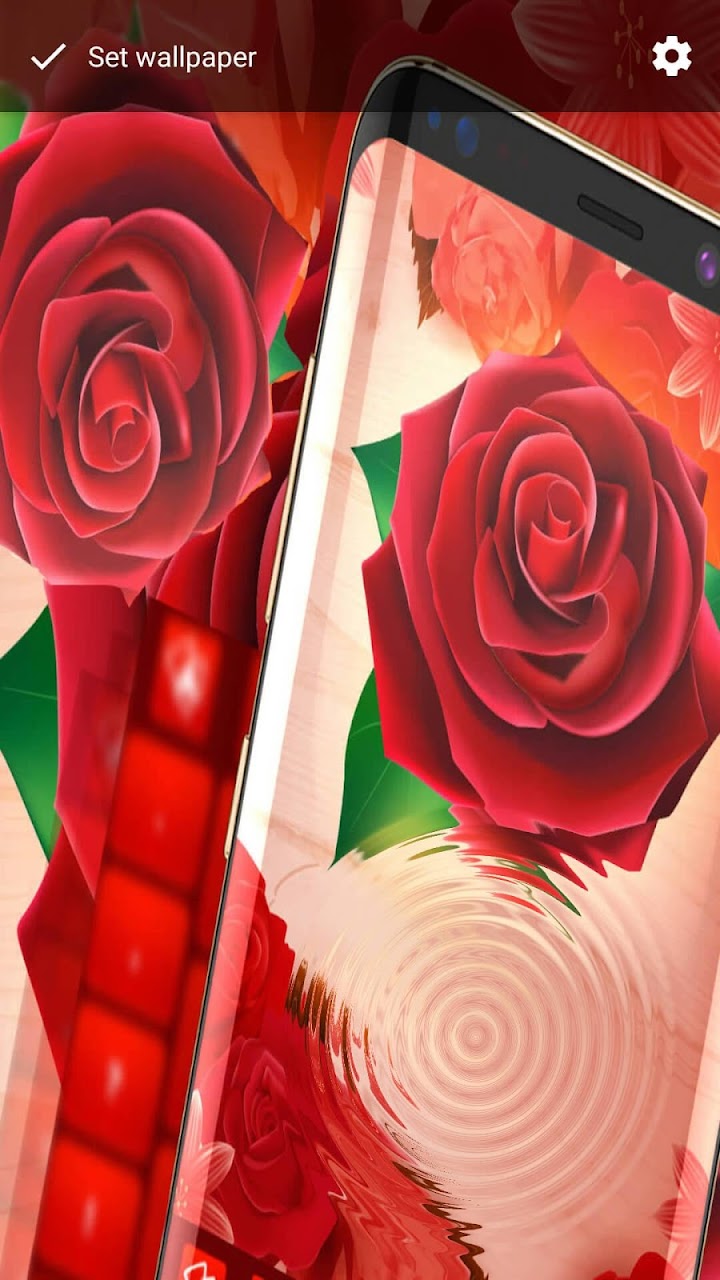 اسکرین شات 6 برنامه Red Rose Keyboard 2021