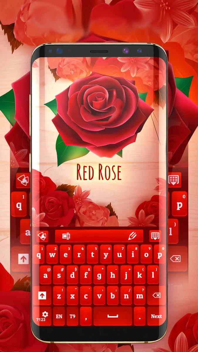 اسکرین شات 1 برنامه Red Rose Keyboard 2021