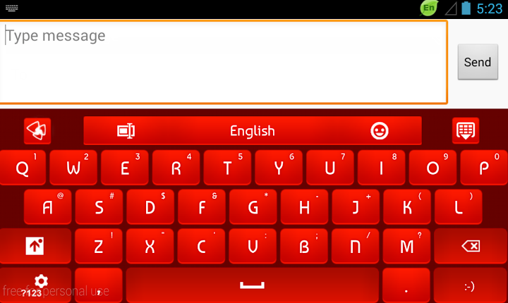 اسکرین شات 8 برنامه Red Rose Keyboard 2021