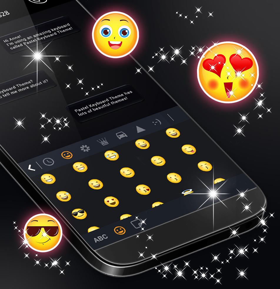 اسکرین شات 2 برنامه Black Style Keyboard