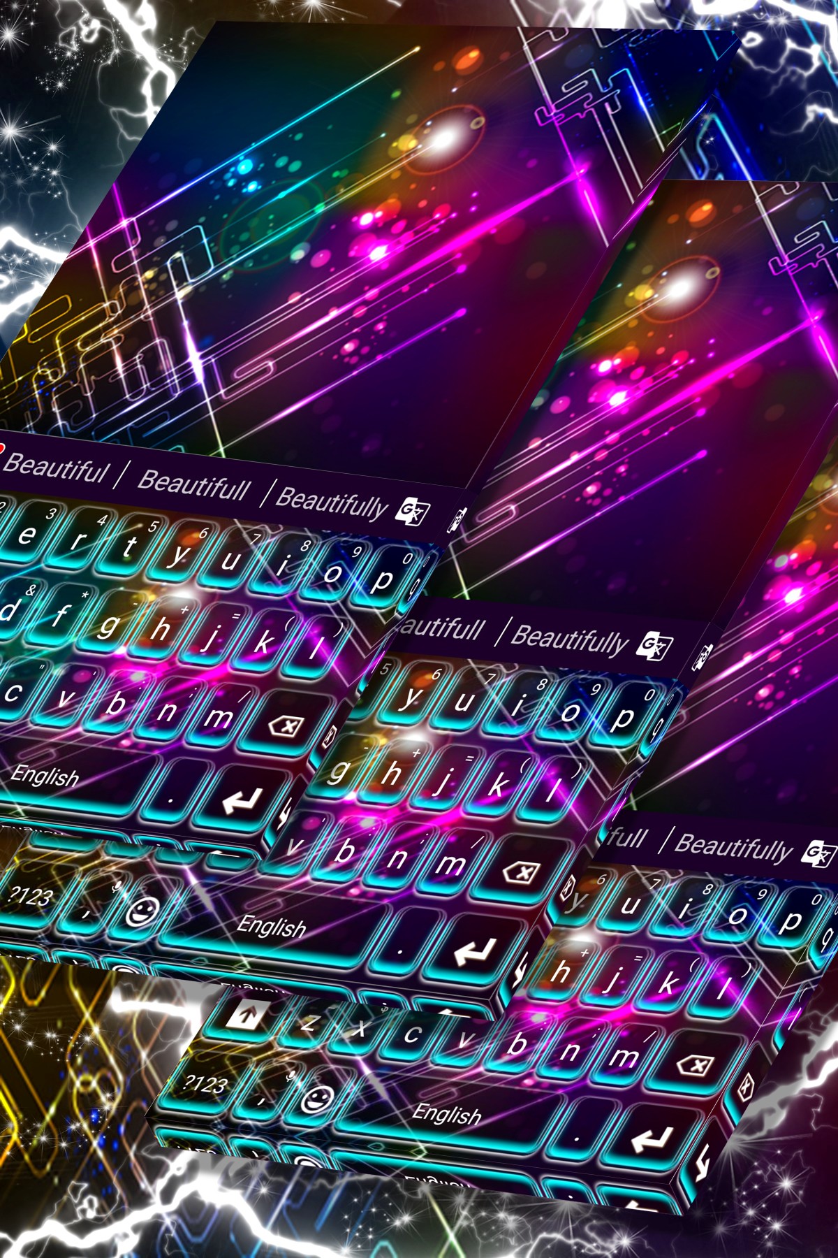 اسکرین شات 5 برنامه Keyboard Color Theme