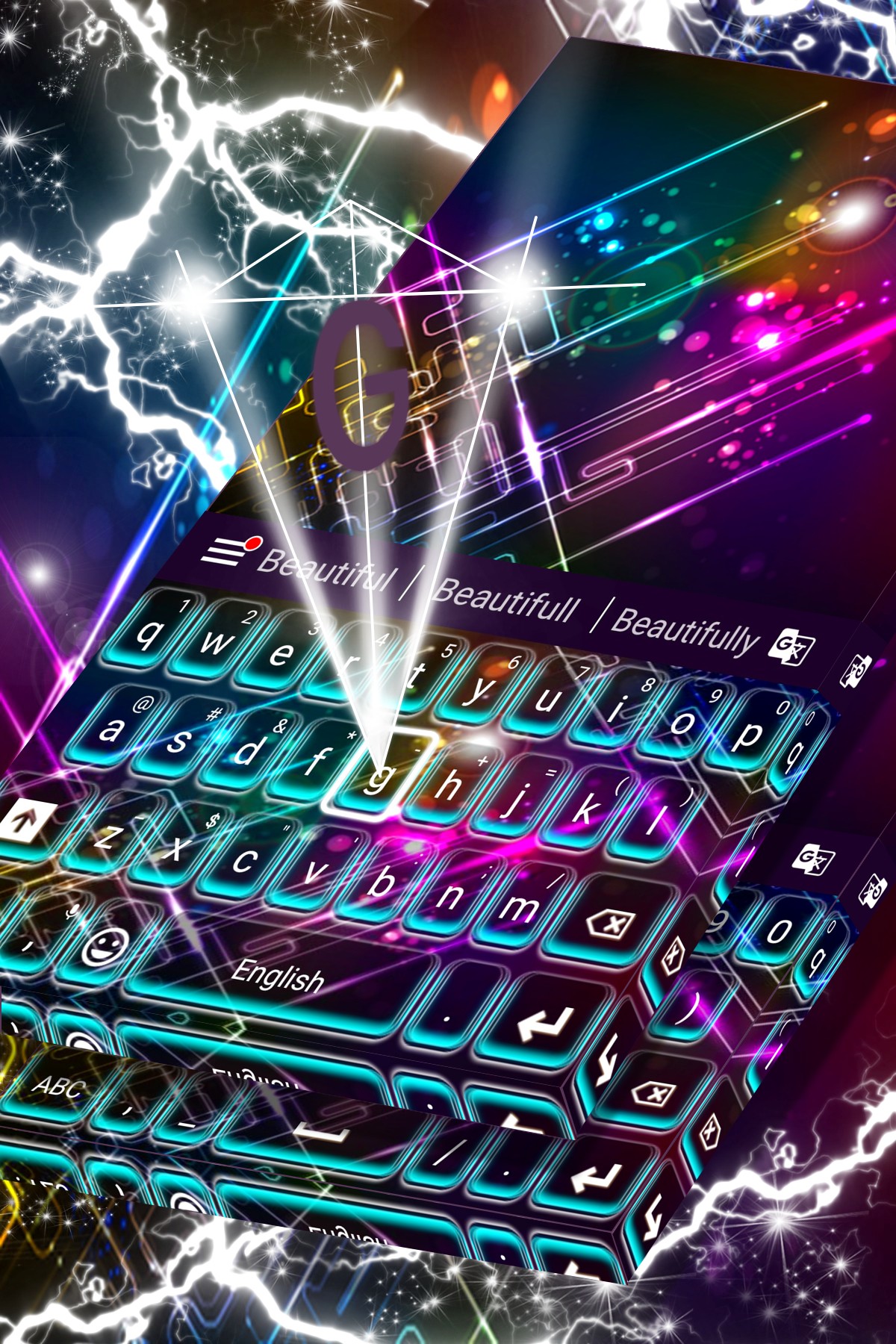اسکرین شات 1 برنامه Keyboard Color Theme