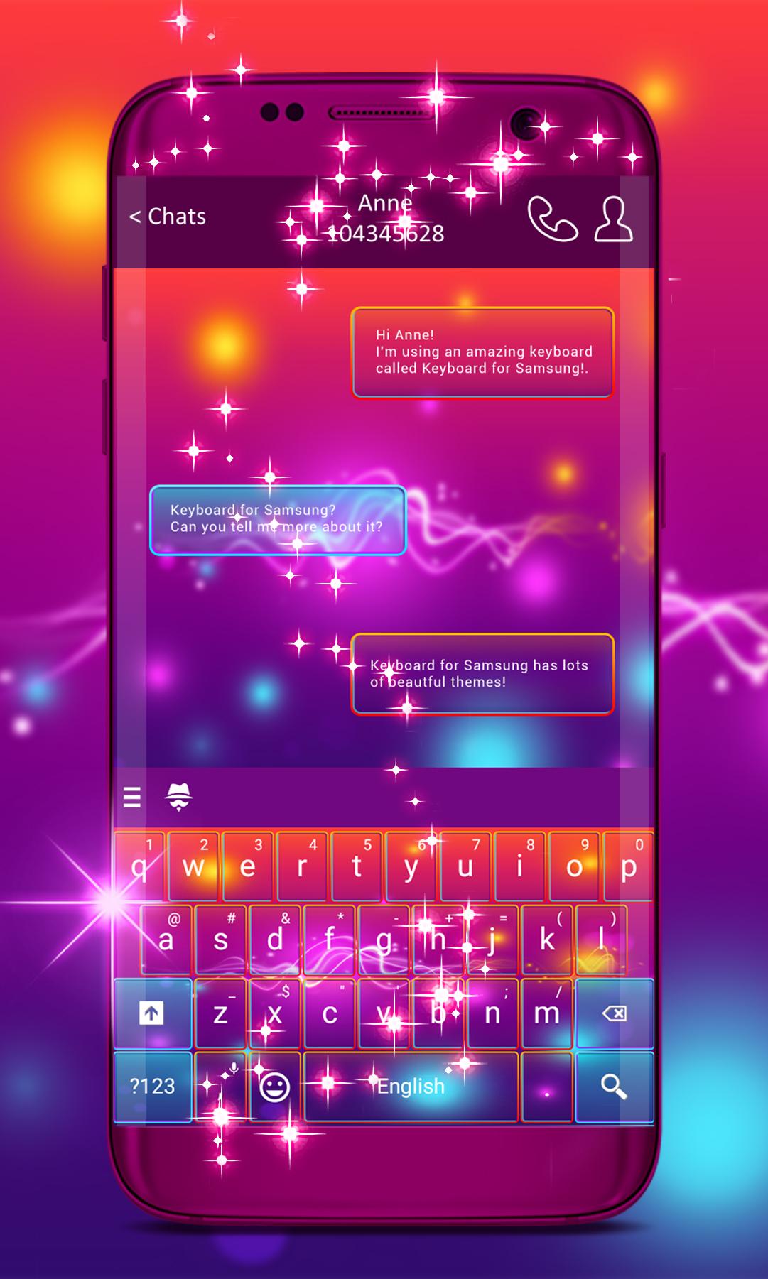 اسکرین شات 1 برنامه Keyboard Theme for Samsung