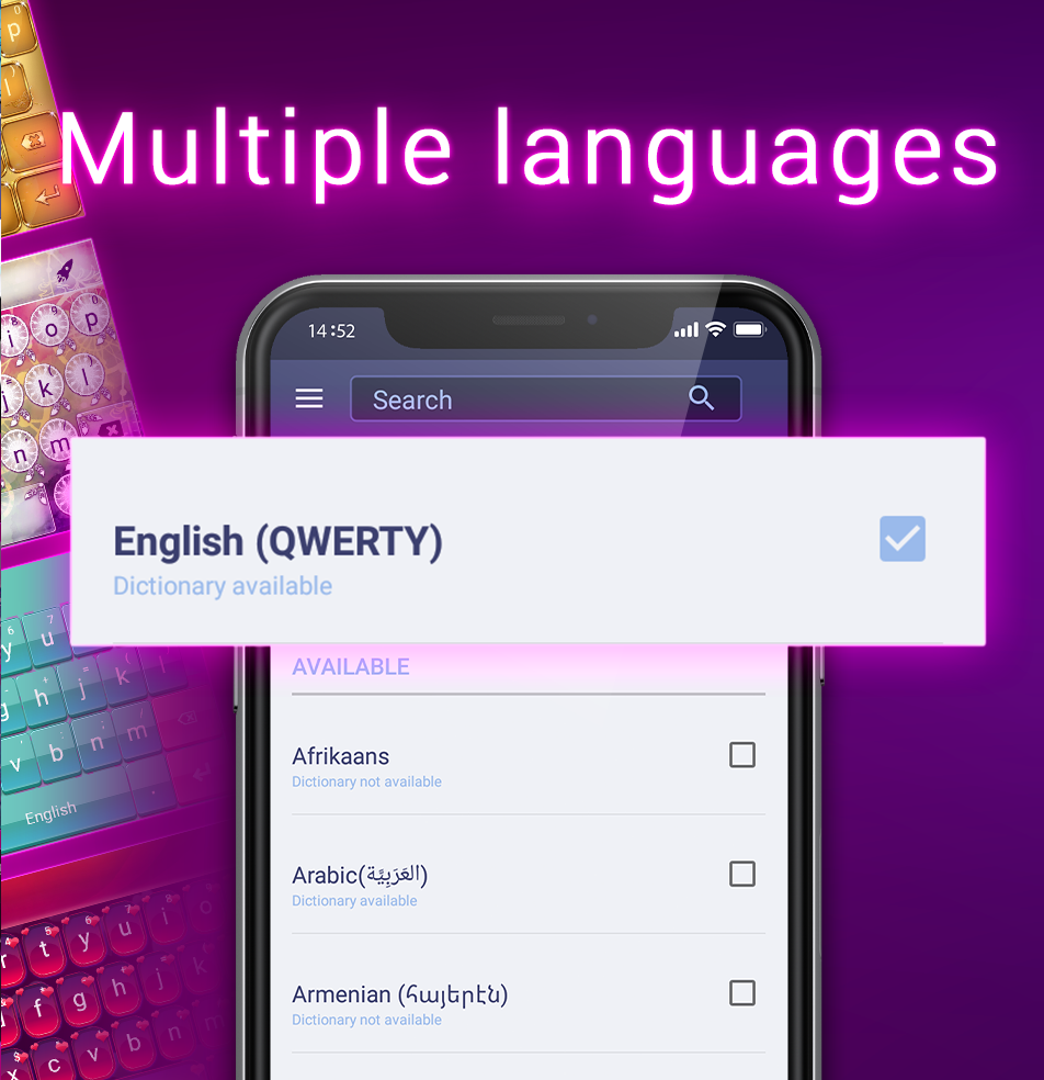 اسکرین شات 4 برنامه Keyboard Themes For Android