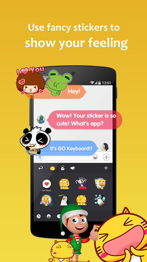 اسکرین شات 5 برنامه GO Keyboard Lite - Emoji keyboard, Free Theme, GIF