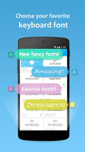 اسکرین شات 3 برنامه GO Keyboard Lite - Emoji keyboard, Free Theme, GIF