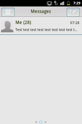 اسکرین شات 1 برنامه Theme Black White GO SMS PRO