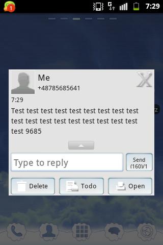 اسکرین شات 3 برنامه Theme Black White GO SMS PRO