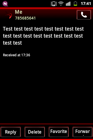 اسکرین شات 6 برنامه Simple Red Theme GO SMS