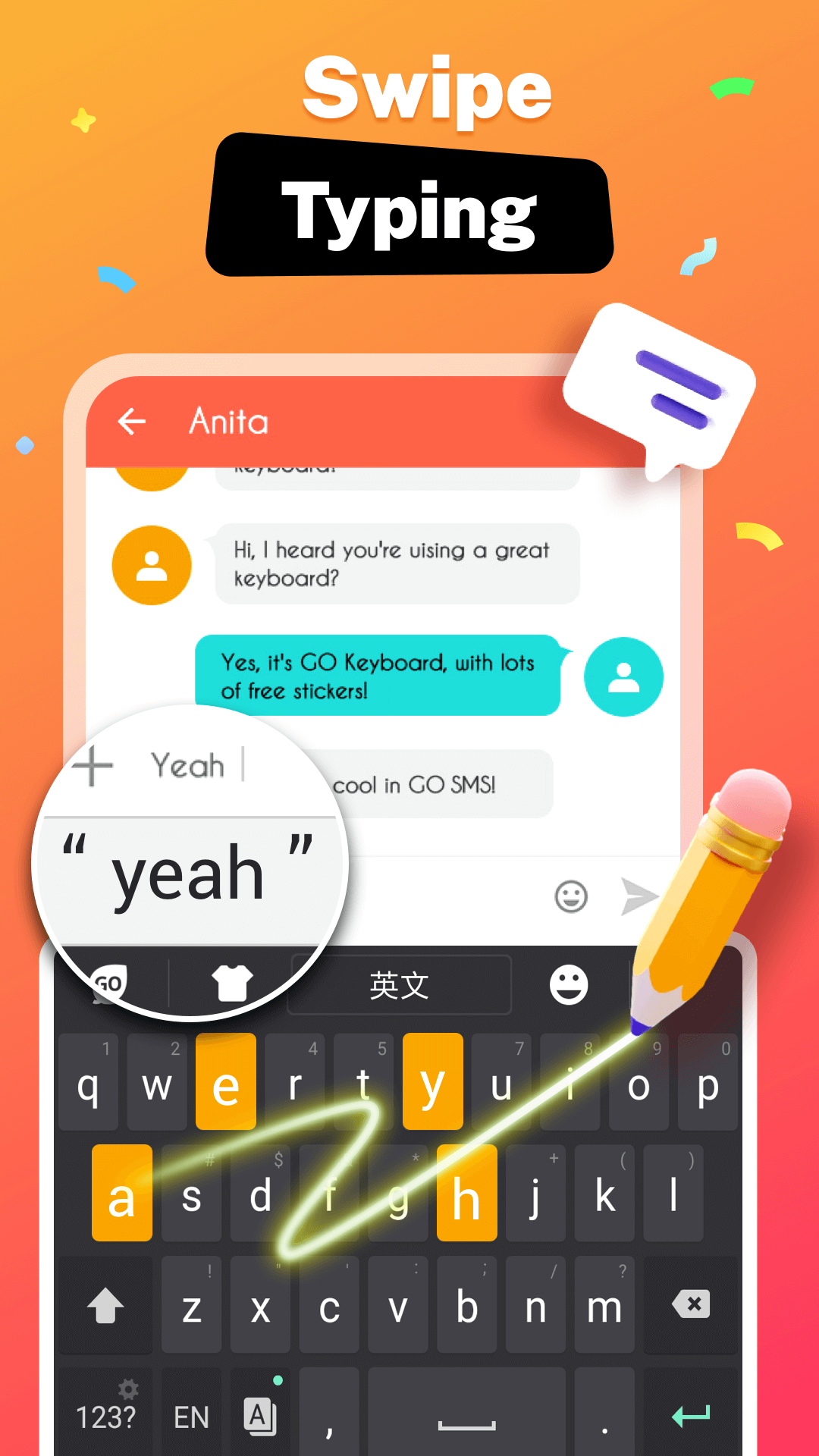 اسکرین شات 6 برنامه GO Keyboard - Themes & Emojis