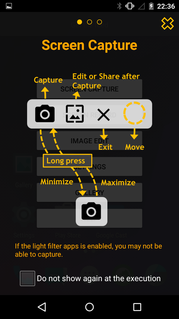 اسکرین شات 2 برنامه Touchshot (Screenshot)
