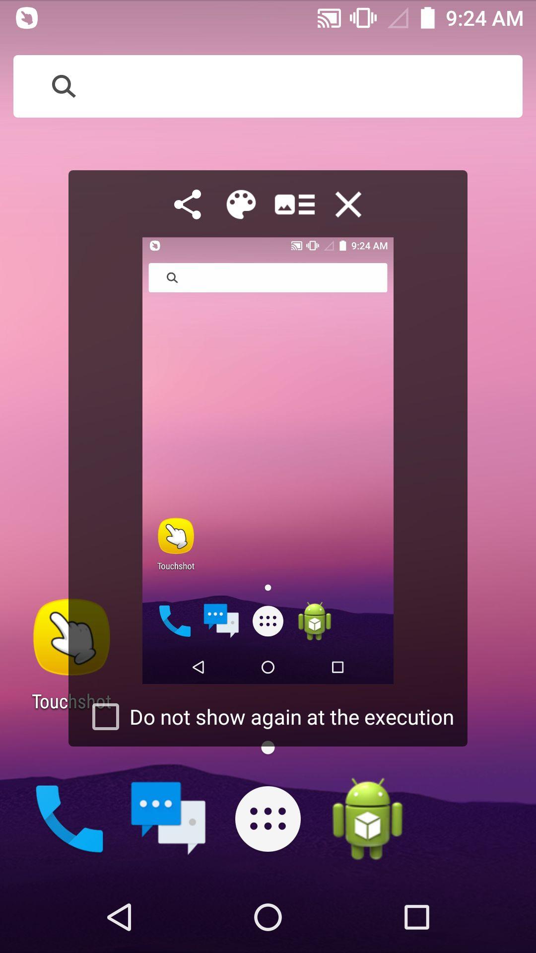 اسکرین شات 1 برنامه Touchshot (Screenshot)