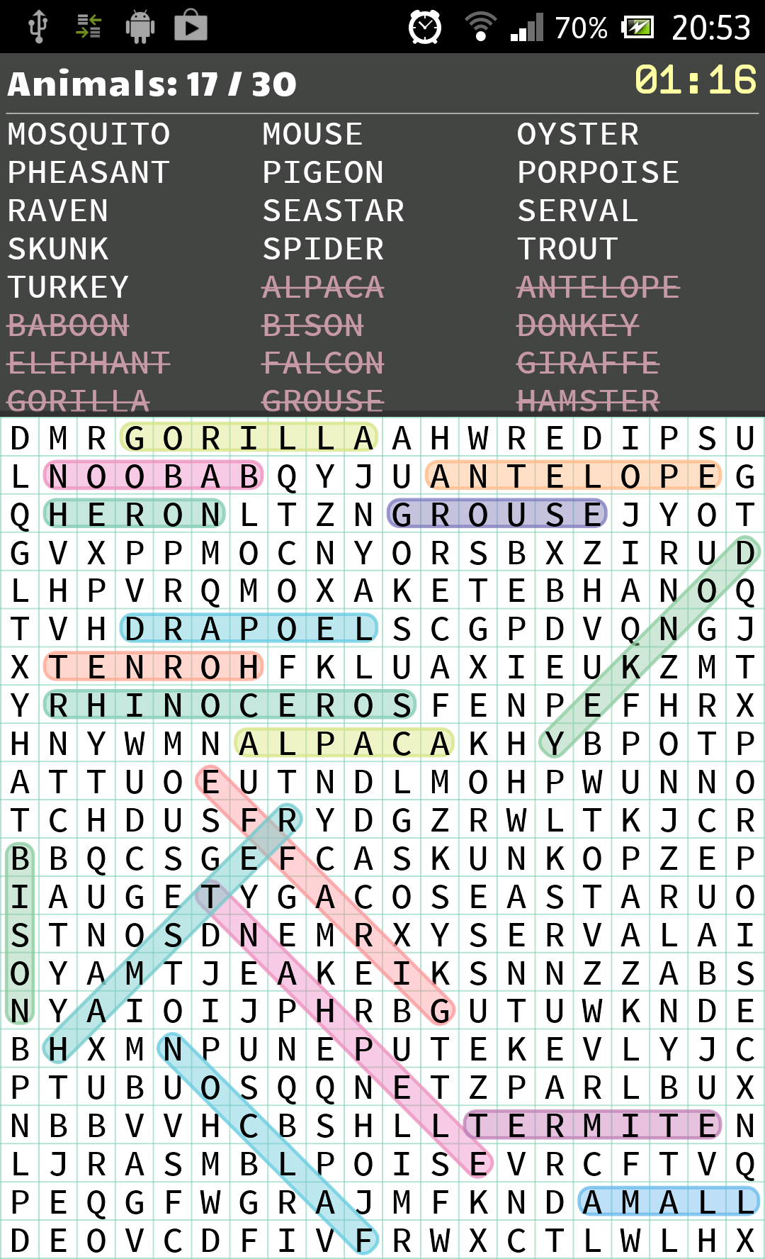 اسکرین شات 2 بازی Word Search