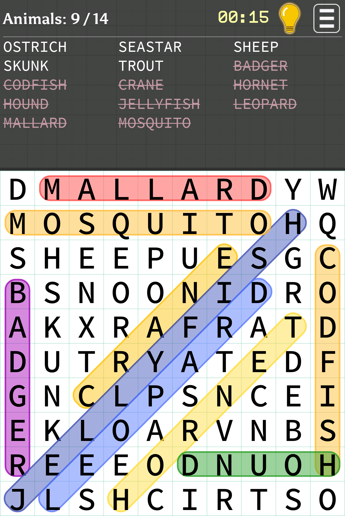اسکرین شات 1 بازی Word Search