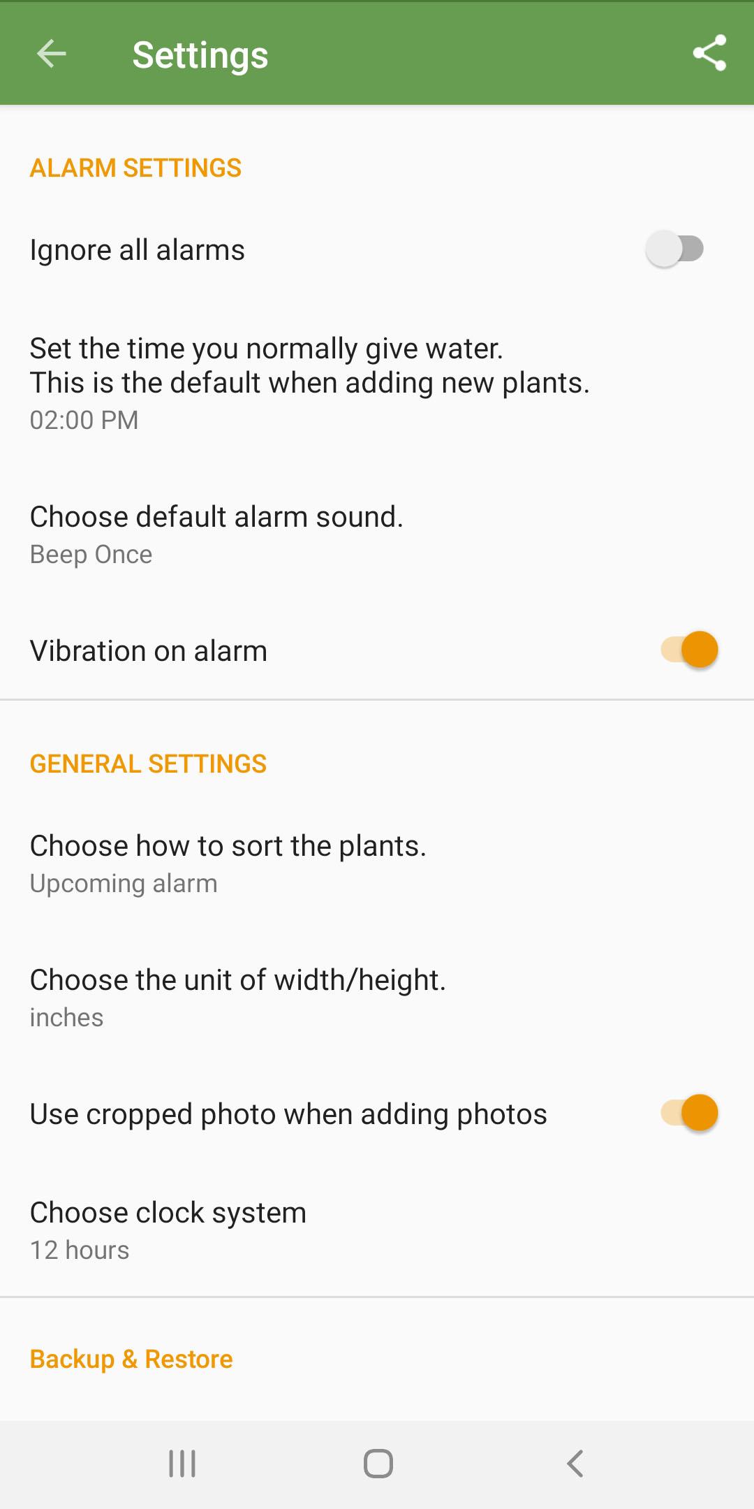 اسکرین شات 8 برنامه Garden Manager : Plant Alarm