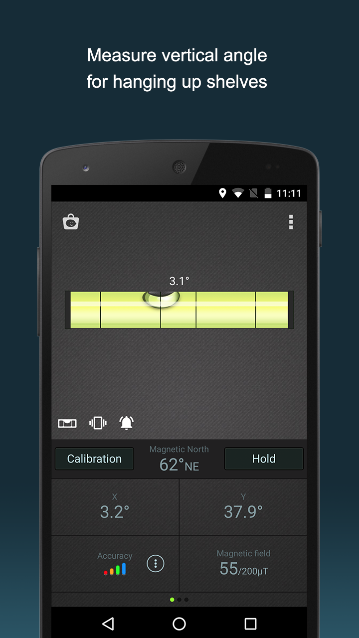 اسکرین شات 2 برنامه Compass Level & GPS