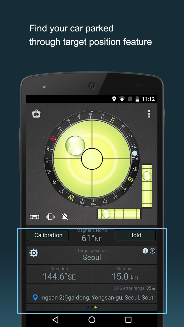 اسکرین شات 5 برنامه Compass Level & GPS