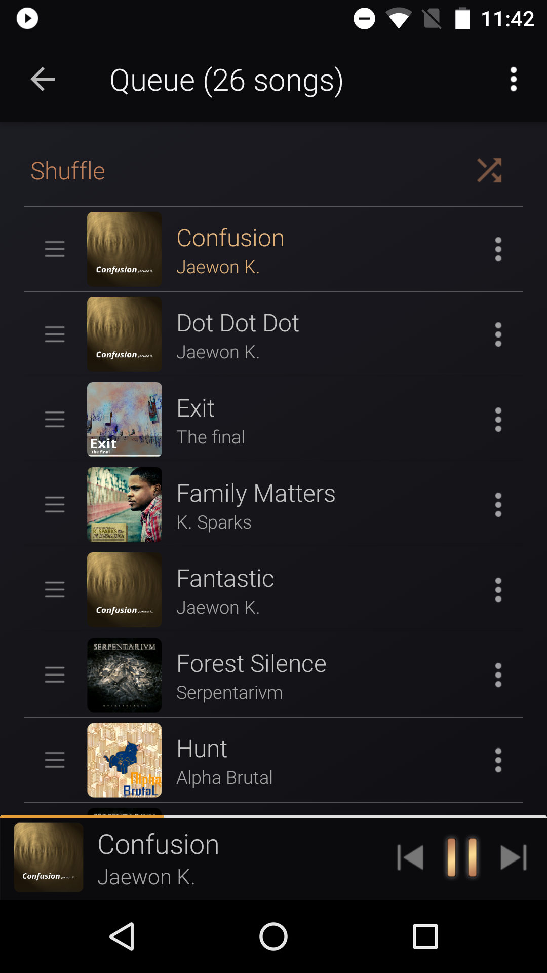اسکرین شات 3 برنامه My Music Player