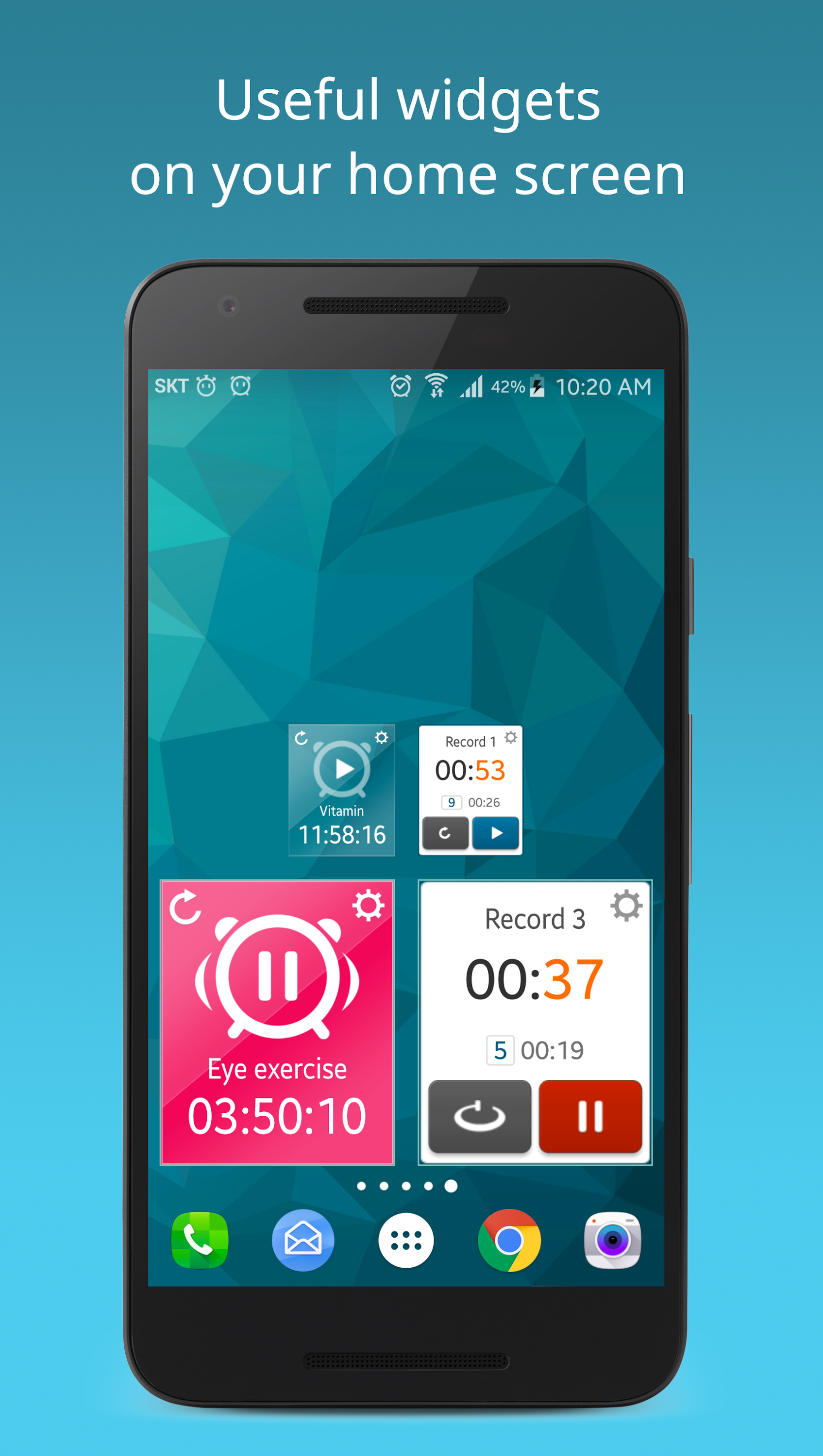 اسکرین شات 2 برنامه Multi Timer StopWatch