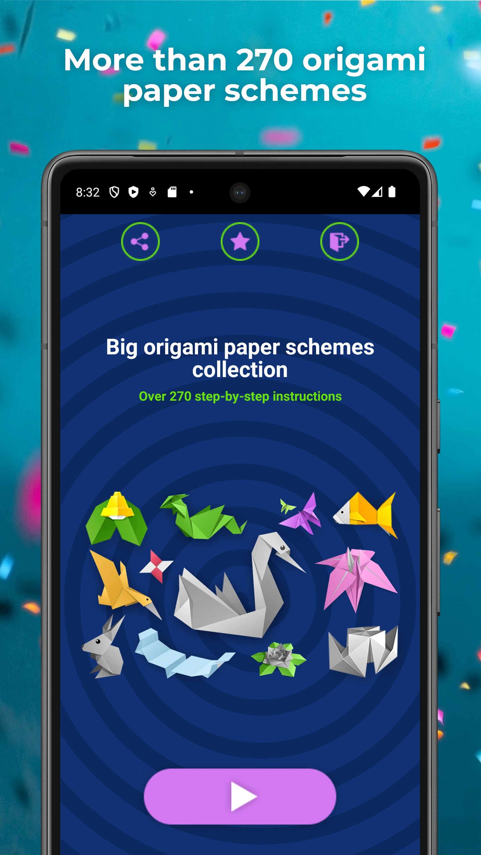 اسکرین شات 1 برنامه Big Origami Guides Collection