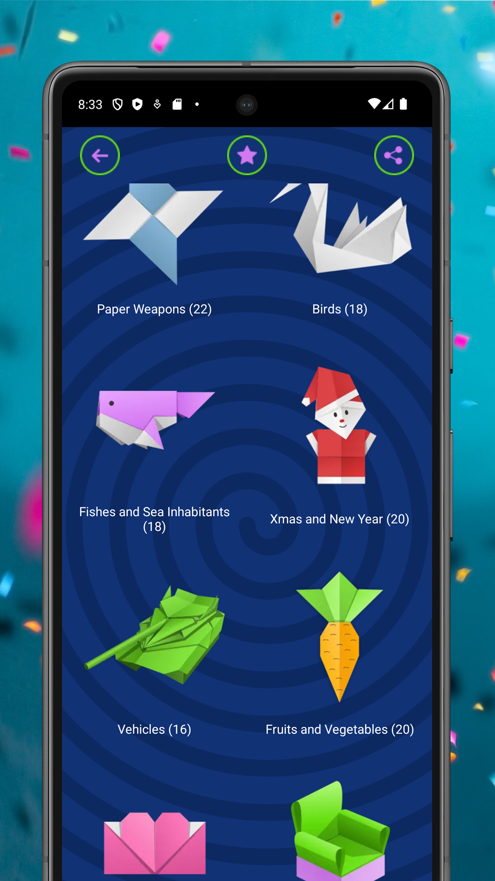 اسکرین شات 3 برنامه Big Origami Guides Collection