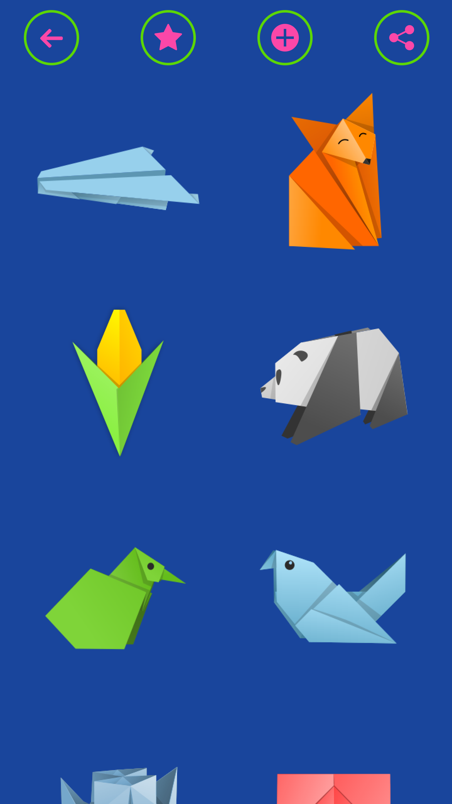 اسکرین شات 3 برنامه Easy Origami From Paper