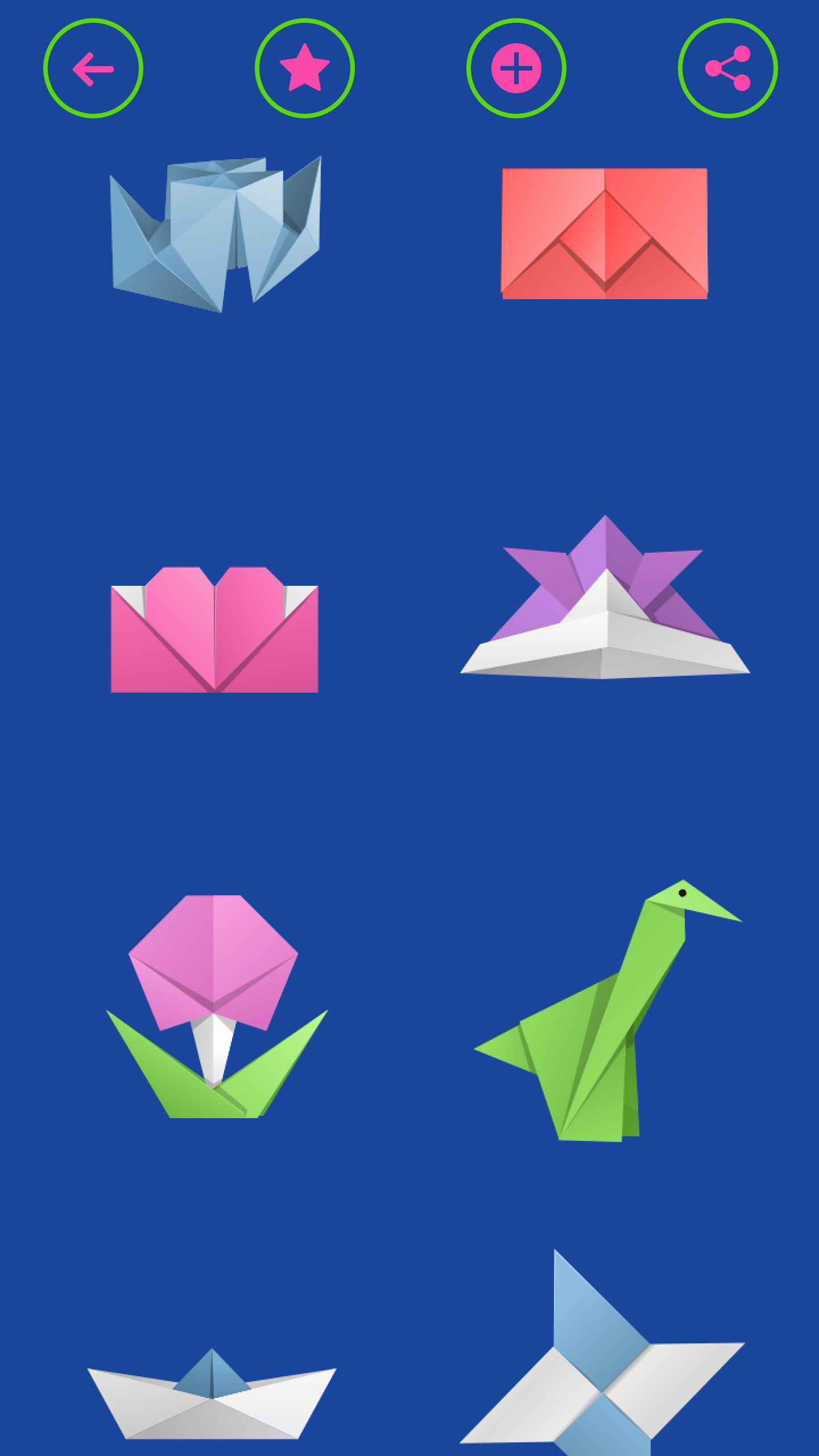 اسکرین شات 4 برنامه Easy Origami From Paper