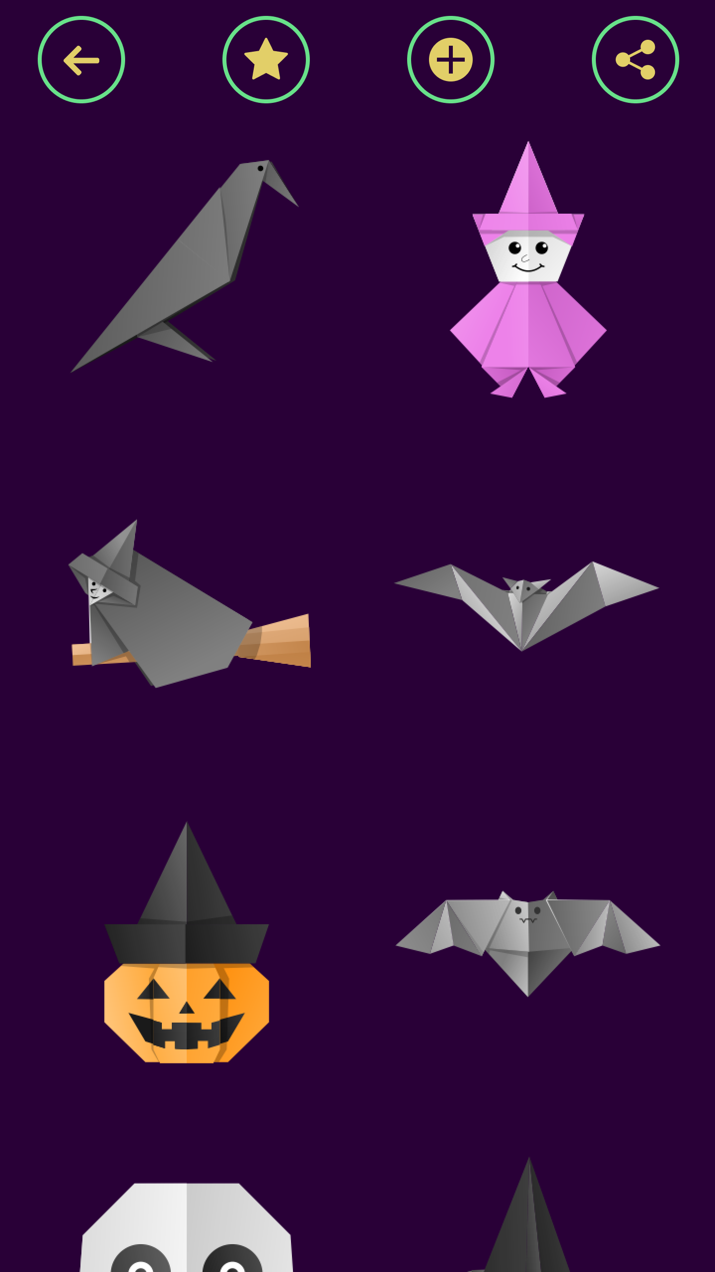 اسکرین شات 3 برنامه Origami Halloween From Paper