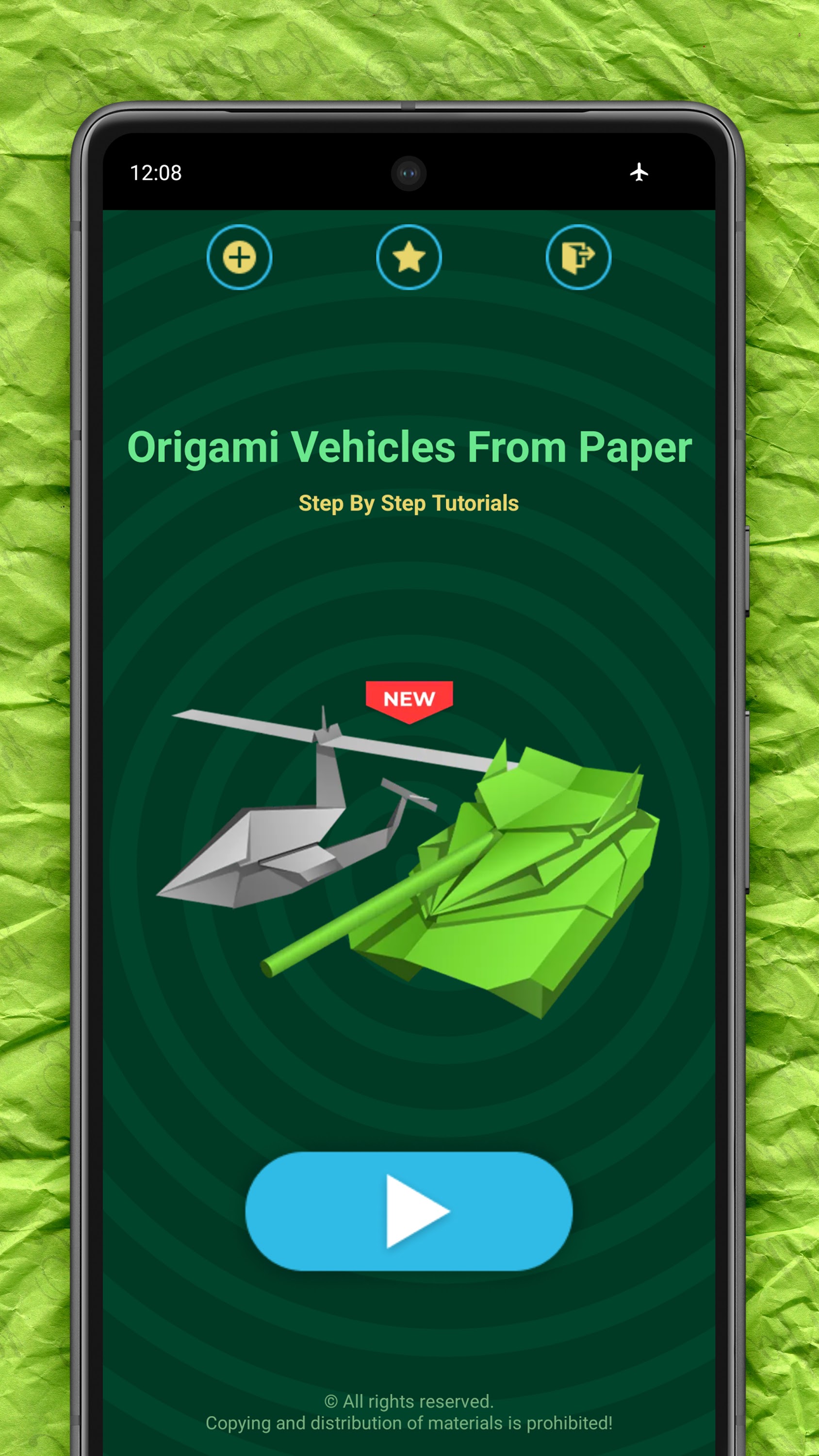 اسکرین شات 2 برنامه Origami Vehicles: Cars & Tanks