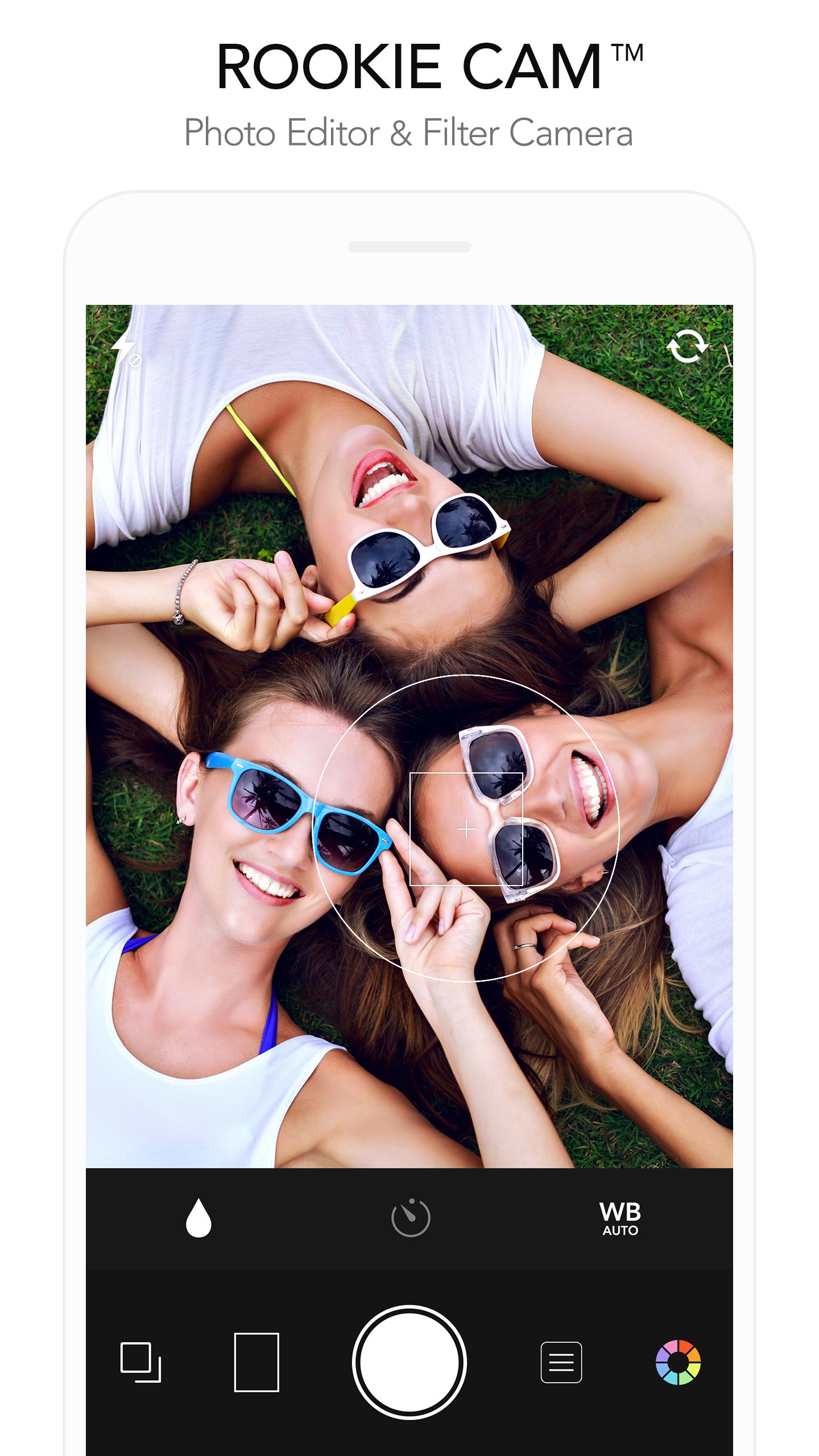 اسکرین شات 1 برنامه Rookie Cam - Photo Editor