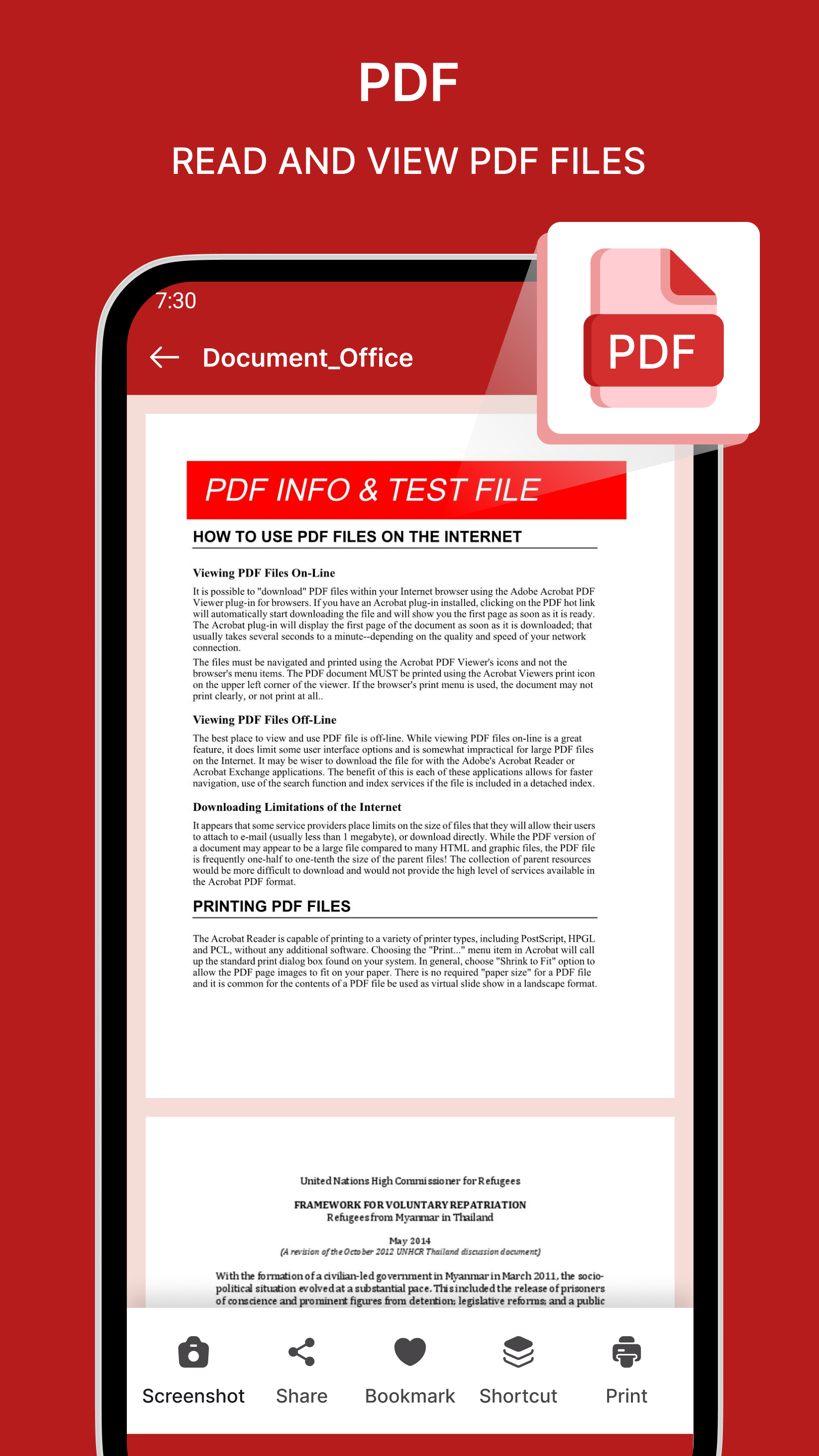 اسکرین شات برنامه All Document Reader Pro 4